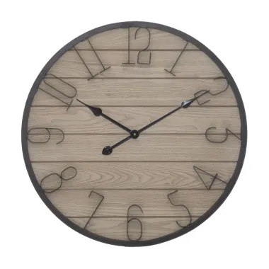 ZEGAR NA ŚCIANĘ WOOD 60X4,5 cm
